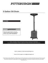 Pittsburgh Automotive 5 Gal Oil Drain Dolly Owner's manual