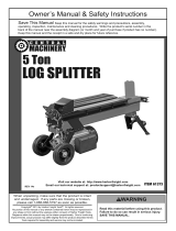 Central Machinery 5 ton 12 Amp Electric Log Splitter Owner's manual