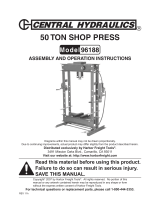 Harbor Freight Tools 50 ton Dual Speed Industrial Hydraulic Shop Press Owner's manual