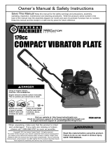Harbor Freight Tools 6.5 HP Plate Compactor User manual