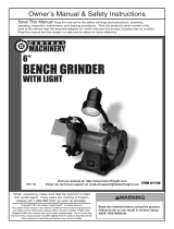 Harbor Freight Tools 6 in. Bench Grinder with Gooseneck Lamp User manual