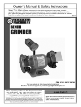 Harbor Freight Tools 6 in. Bench Grinder Owner's manual