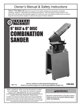 Harbor Freight Tools 6 in. x 9 in. Combination Belt and Disc Sander User manual