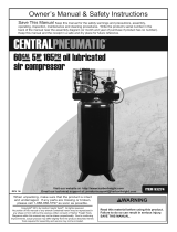 Central Pneumatic 60 gal. 5 HP 165 PSI Two Stage Air Compressor Owner's manual