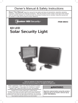 Harbor Freight Tools 60 LED Solar Security Light Owner's manual