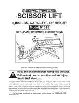 Harbor Freight Tools 6000 Lb. Capacity Scissor Lift Owner's manual