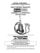 Harbor Freight Tools 64 oz. Professional HVLP Air Spray Gun Kit User manual