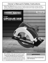 Harbor Freight Tools 7_1/4 in. 10 Amp Heavy Duty Circular Saw With Laser Guide System User manual