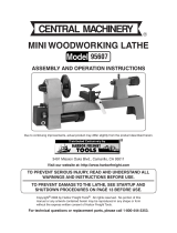 Harbor Freight Tools 8 in. x 12 in. 1/3 HP Benchtop Wood Lathe User manual