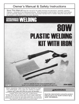 Harbor Freight Tools 80 Watt Iron Plastic Welding Kit Owner's manual