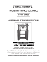 Harbor Freight Tools 91130 User manual