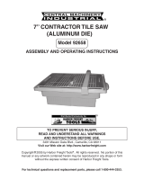 Central Machinery 92658 User manual
