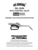 Harbor Freight Tools 92960 User manual