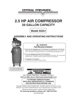 Central Pneumatic 93351 User manual