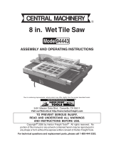 Central Machinery 94443 User manual
