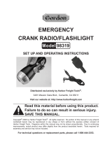 Gordon Crank Radio/Flashlight 98319 User manual