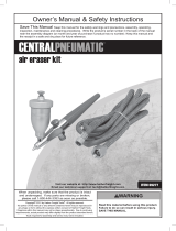 Central Pneumatic Air Eraser/Etching Kit Owner's manual