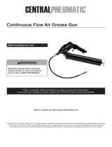 Harbor Freight Tools Air Grease Gun with 12 In. Hose User manual