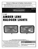 Harbor Freight Tools Amber Lens Halogen Lights Owner's manual