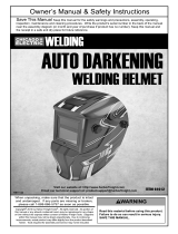 Chicago Electric Auto Darkening Welding Helmet with Racing Stripe Design Owner's manual