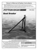 Pittsburgh Automotive Bead Breaker Owner's manual