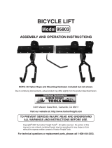 Harbor Freight Tools Bicycle Lift User manual