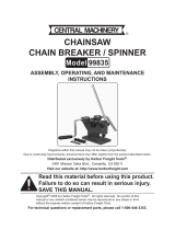 Central Machinery 99835 User manual