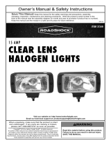 Harbor Freight Tools Clear Lens Halogen Lights Owner's manual