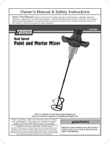 Harbor Freight Tools Dual Speed Paint and Mortar Mixer Owner's manual