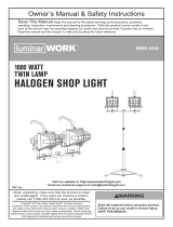 Harbor Freight Tools Fixed Dual Head Halogen Shop Light User manual
