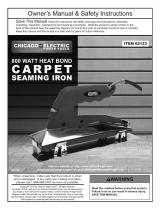 Chicago Electric Heat Bond Carpet Seaming Iron User manual