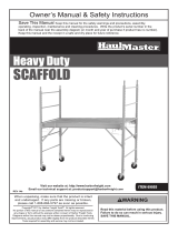 Harbor Freight Tools Heavy Duty Portable Scaffold User manual