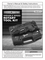 Harbor Freight Tools Heavy Duty Variable Speed Rotary Tool Kit 31 Pc Owner's manual