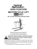 Harbor Freight Tools High Position Motorcycle Lift Owner's manual
