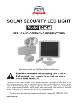 Harbor Freight Tools LED Solar Security Light User manual