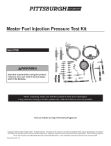 Harbor Freight Tools Master Fuel Injection Pressure Test Kit User manual
