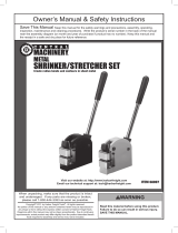 Harbor Freight Tools Metal Shrinker/Stretcher Set Owner's manual