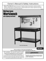 Harbor Freight Tools Multipurpose Workbench with Light User manual
