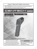 Harbor Freight Tools Non_Contact Infrared Thermometer With Laser Targeting User manual