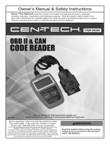 Harbor Freight Tools OBD II & CAN Code Reader with Multilingual Menu User manual