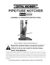 Harbor Freight Tools Pipe/Tubing Notcher Owner's manual
