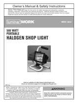Harbor Freight Tools Portable Halogen Shop Light User manual