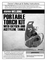 Harbor Freight Tools Portable Torch Kit with Oxygen and Acetylene Tanks User manual