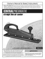 Central Pneumatic Straight Line Air Sander Owner's manual
