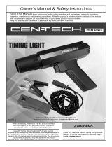 Harbor Freight Tools xenon Advance Timing Light Owner's manual