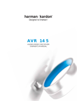 Harman Kardon AVR 145 Owner's manual