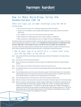 Harman Kardon CDR 26 User manual