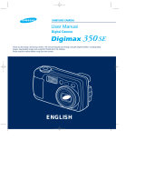 Samsung DIGIMAX 350 SE User manual