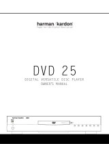 Harman Kardon DVD 25 User manual