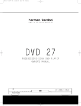 Harman Kardon DVD 27 User manual